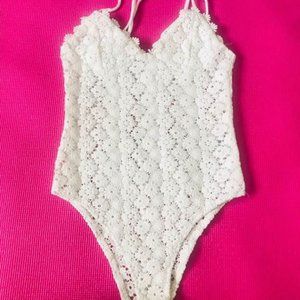 H&M crochet Bodysuit XSMALL